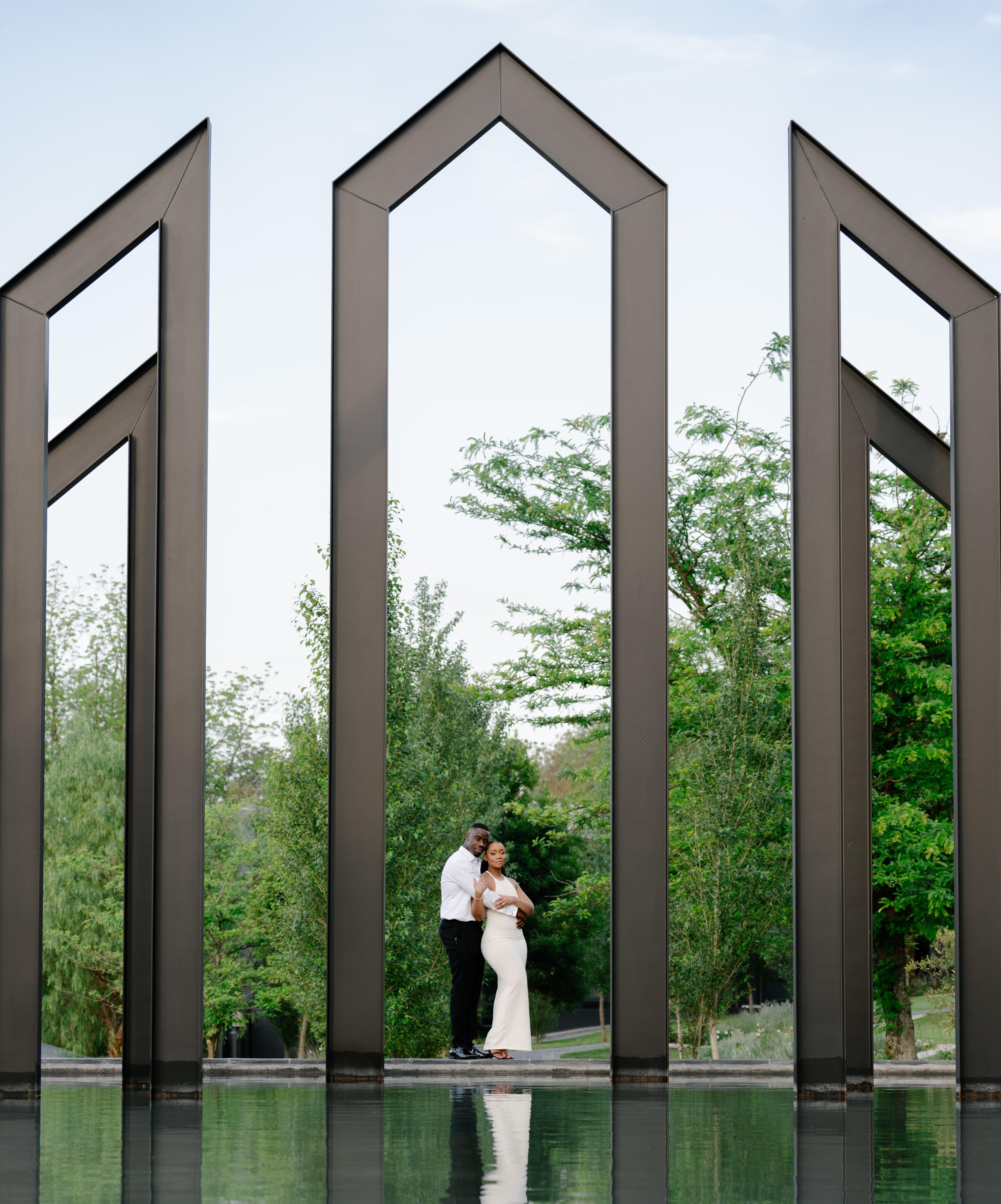Couple sitting together